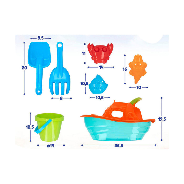 Set de jucării de plajă Colorbaby Barco