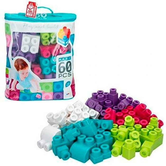 Plăci de Construcții Colorbaby Play & Build 60 Piese Multicolor