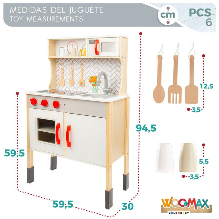 Bucătărie de Jucărie Woomax 59,5 x 94,5 x 30 cm