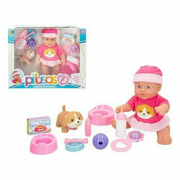 Păpușă bebeluș cu accesorii Colorbaby Pitusos 31 cm