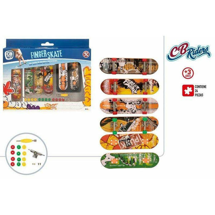 Set de skateboard pentru degete Colorbaby 10 x 3 cm 24 Piese