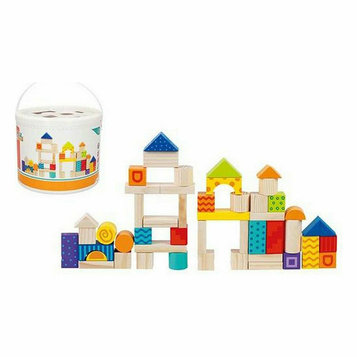 Joc de Construcții cu Plăci Woomax 50 Piese