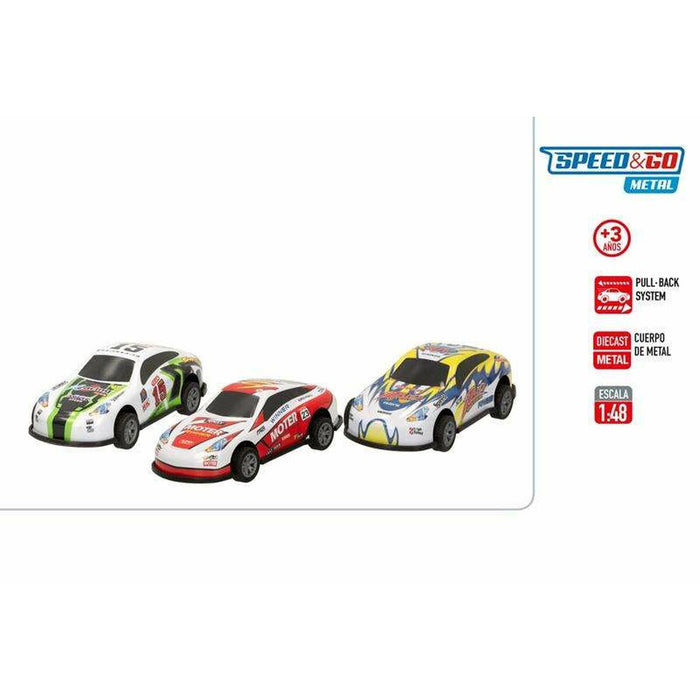 Mașinuță de jucărie cu mecanism de frecare Speed & Go Retro Sportiv