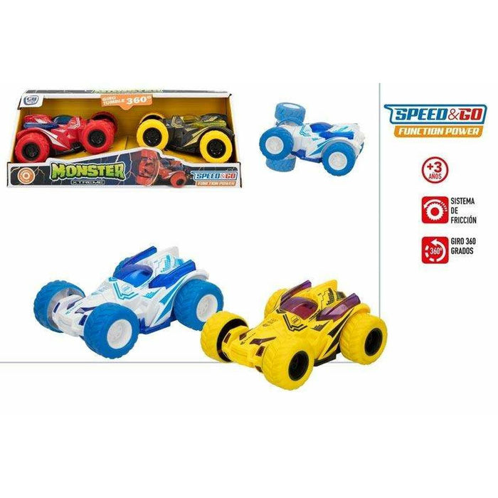 Mașinuță de jucărie cu mecanism de frecare Colorbaby Speed&Go 2 Piese