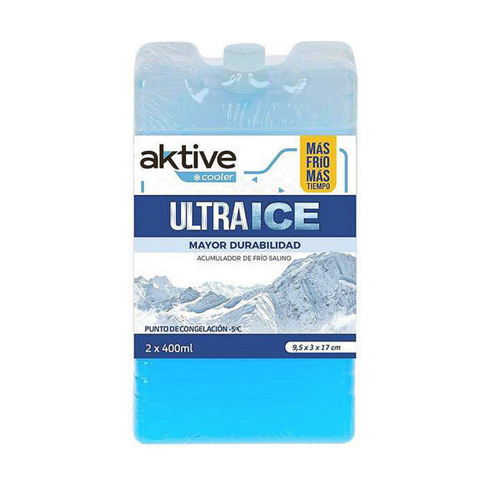Acumulator de răcire Aktive 400 ml 2 Unități 9,5 x 17 cm