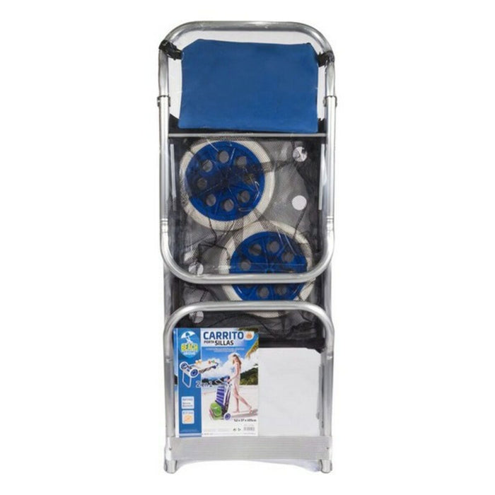 Cărucior multifuncțional de plajă Aktive 47 x 100 x 52 cm Negru Aluminiu