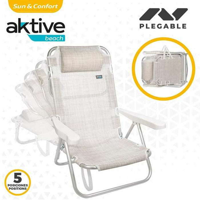 Scaunul Pliabil Colorbaby Alb 48 x 46 x 84 cm Plajă