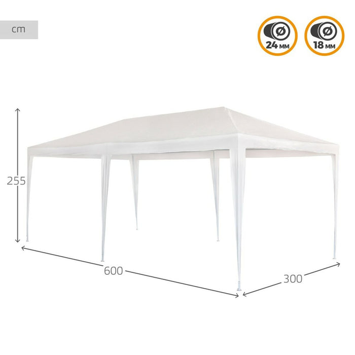 Chioşc Aktive 300 x 255 x 600 cm Metal Alb Plastic