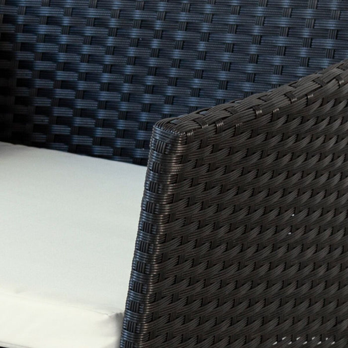 Mobilier de grădină Aktive Masa laterală Scaun x 2 Canapea (4 Piese)