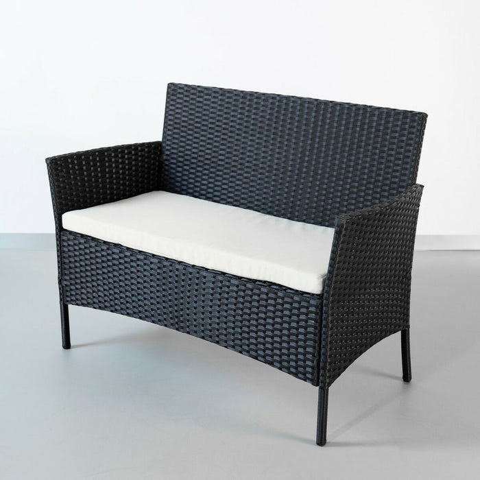Mobilier de grădină Aktive Masa laterală Scaun x 2 Canapea (4 Piese)