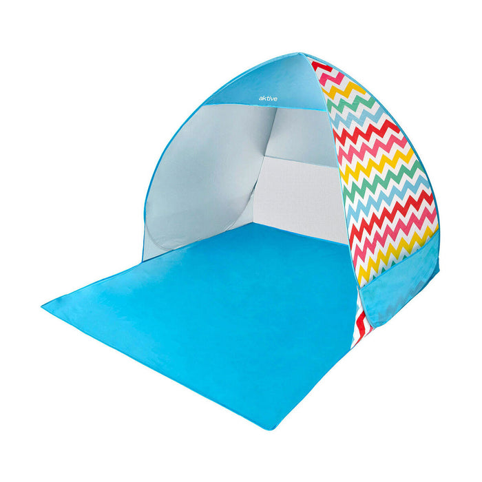 Paravânt Colorbaby Dungi Albastru 160 x 140 x 110 cm