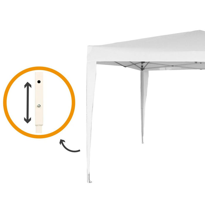Chioşc Aktive 300 x 250 x 300 cm Oțel Alb Plastic