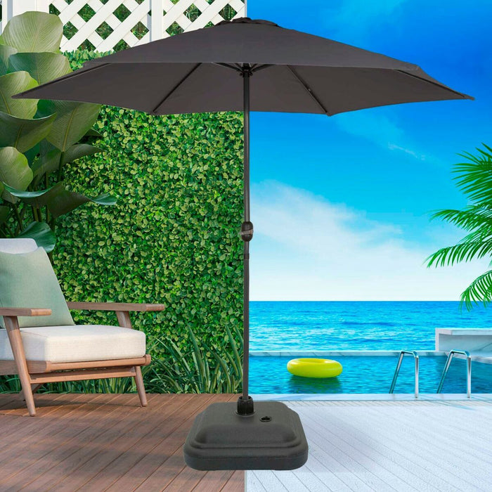 Bază pentru Umbrelă de Soare Aktive Negru Plastic 35 x 13 x 35 cm