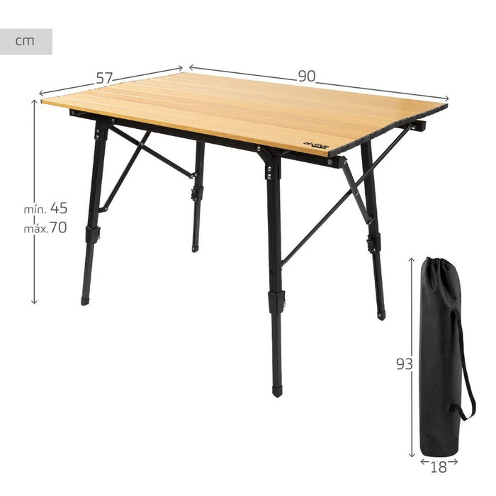Masă Pliabilă Aktive Glamping Sabana Aluminiu Sol 90 x 70 x 57 cm