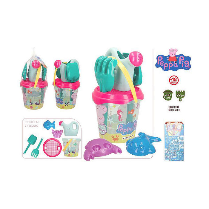 Set de jucării de plajă Peppa Pig 7 Piese