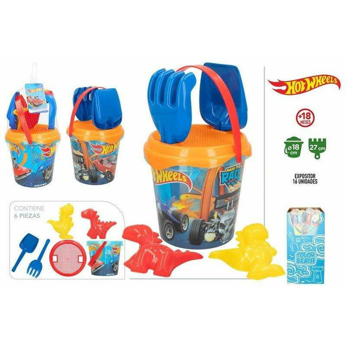 Set de jucării de plajă Hot Wheels Ø 18 cm