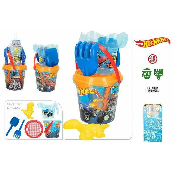 Set de jucării de plajă Hot Wheels Ø 18 cm