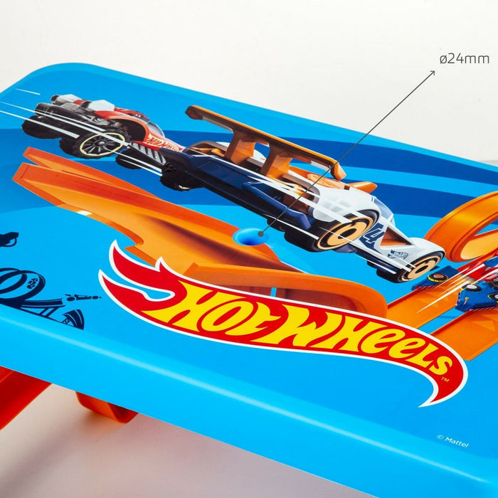 Set de masă și coș pentru copii Hot Wheels Albastru Portocaliu Plastic 69 x 42 x 79 cm