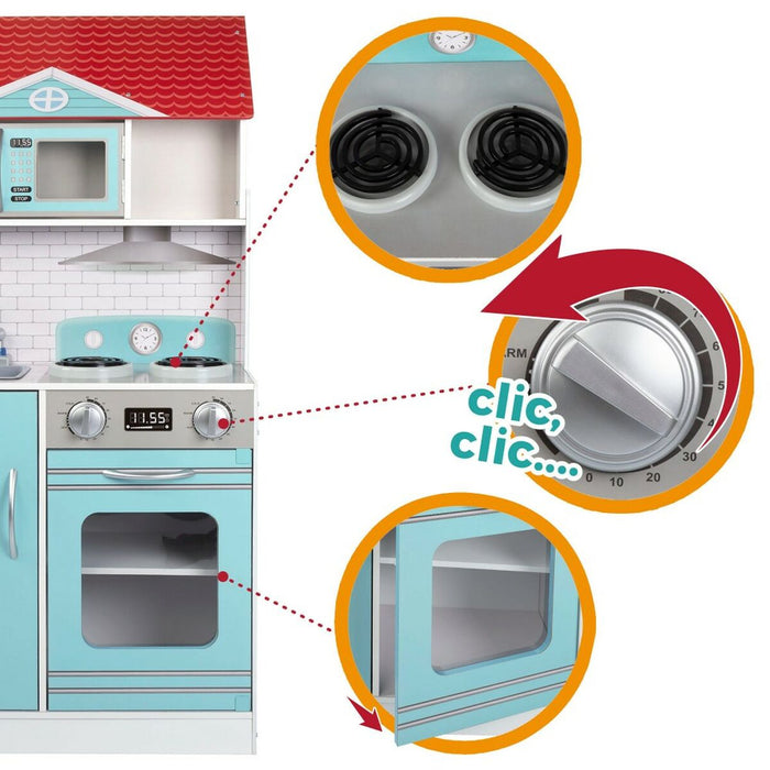 Bucătărie de Jucărie Play & Learn Casă de păpuși 60 x 107 x 48 cm