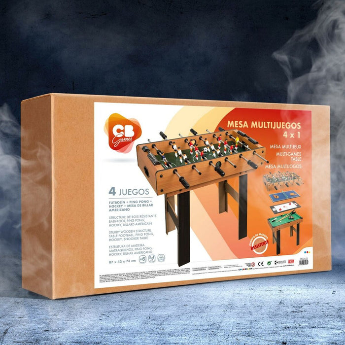 Masă cu mai multe jocuri Colorbaby 4-ia-1 87 x 73 x 43 cm