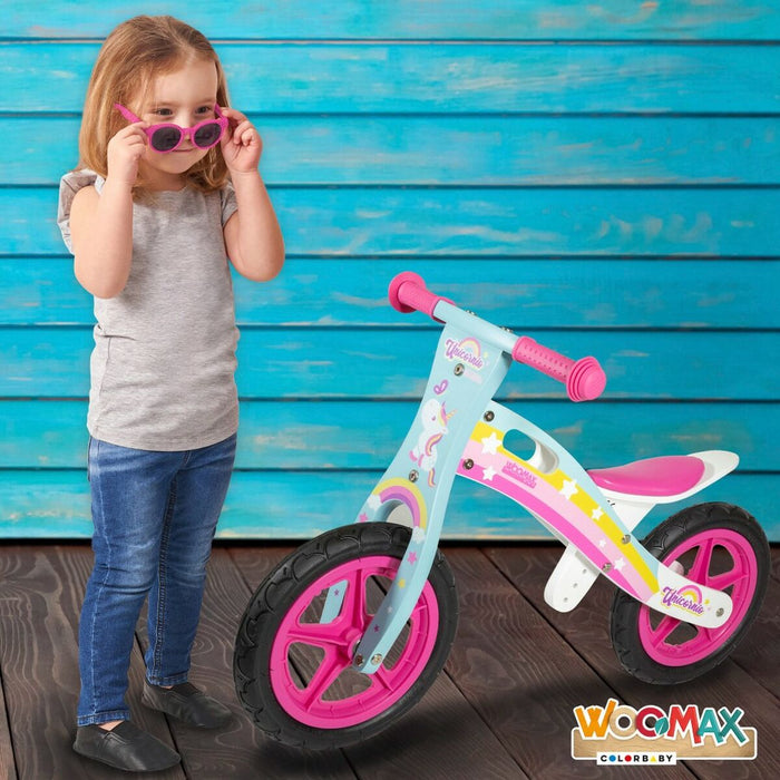 Bicicletă pentru copii Woomax 12" Unicorn Fără pedale