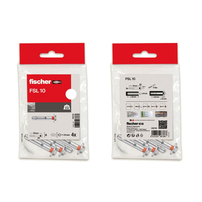 Crampoane Fischer 10 x 100 mm