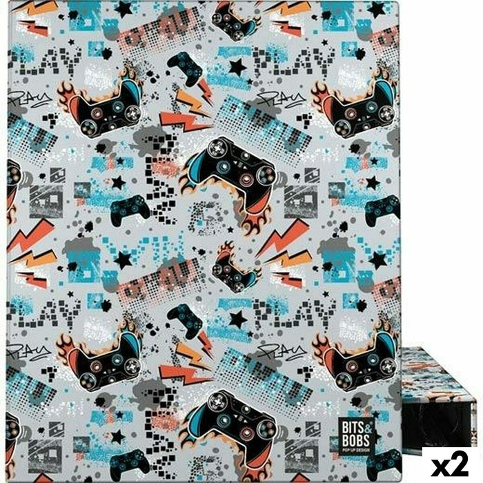 Biblioraft Grafoplas Play Gri A4 (2 Unități)