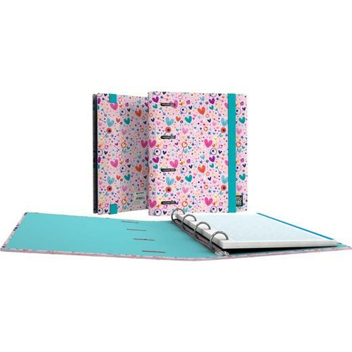 Biblioraft Grafoplas Carpebook Hearts Roz A5 (2 Unități)