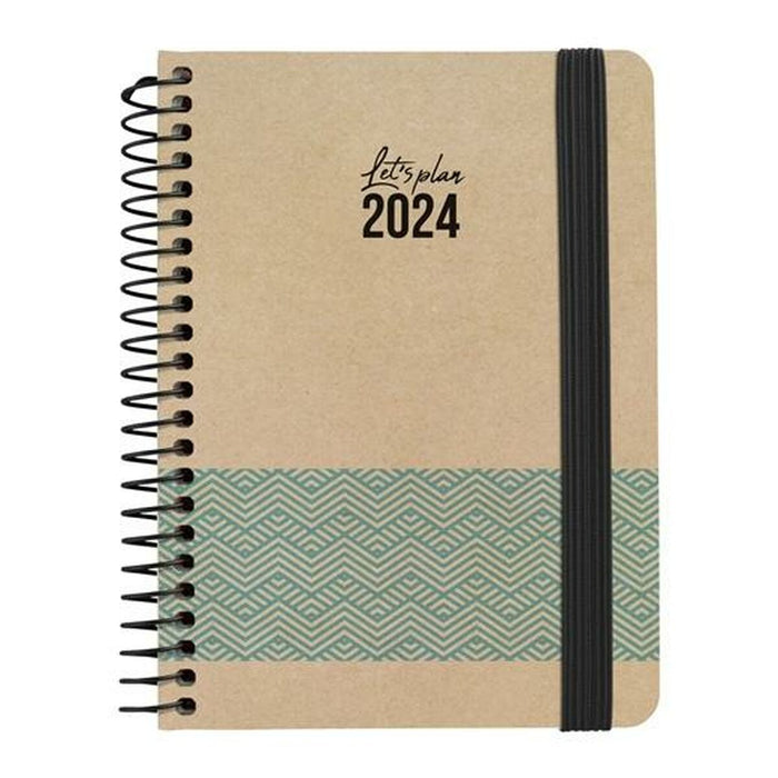Agendă Grafoplas Nature Maro 2024 Albastru A6 10 x 15 cm
