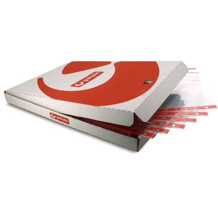 Huse/Capace Grafoplas Roșu Din A4 (100 Piese)