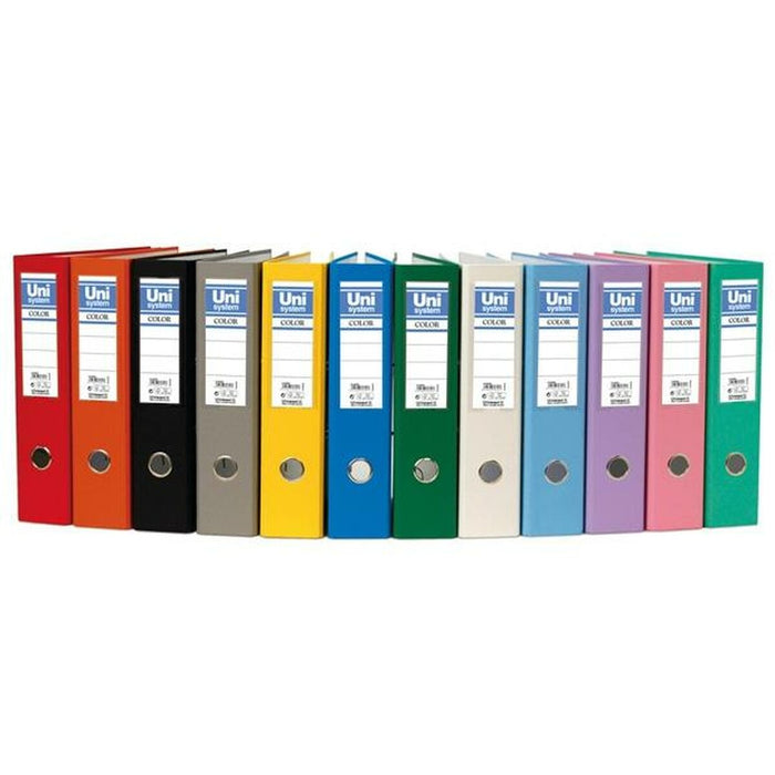 Dosar cu pârghie Unipapel Negru A4 31,8 x 29 x 7,5 cm (6 Unități)