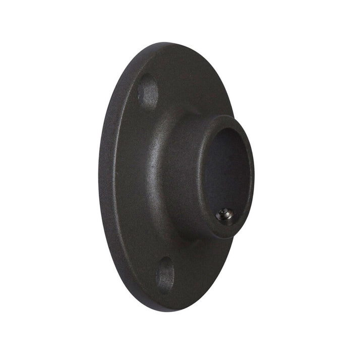 Suport pentru bară de dulap Stor Planet Negru Ø 1,9 cm Finisaj satinat (2 Unități)