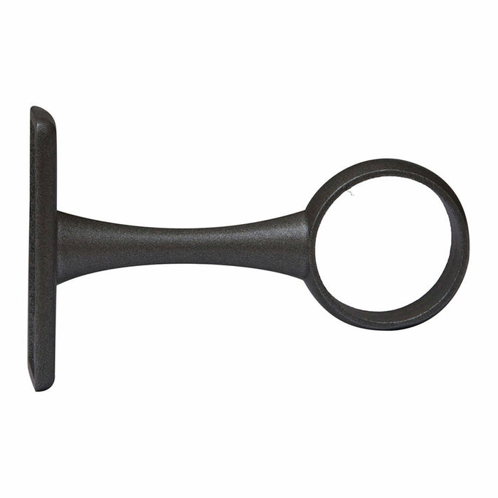 Suport pentru bară de dulap Stor Planet Central Negru Finisaj satinat Ø 1,9 cm