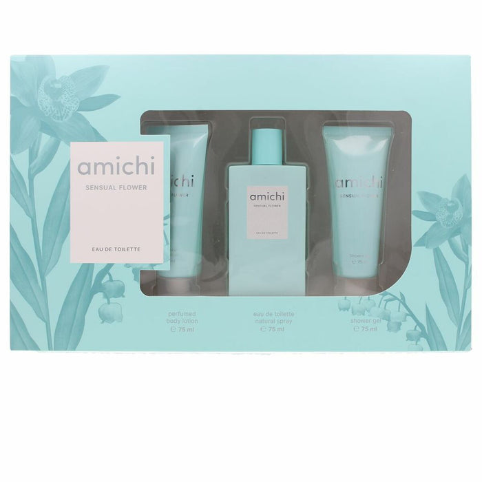Set de Parfum Femei Amichi Sensual Flower 3 Piese