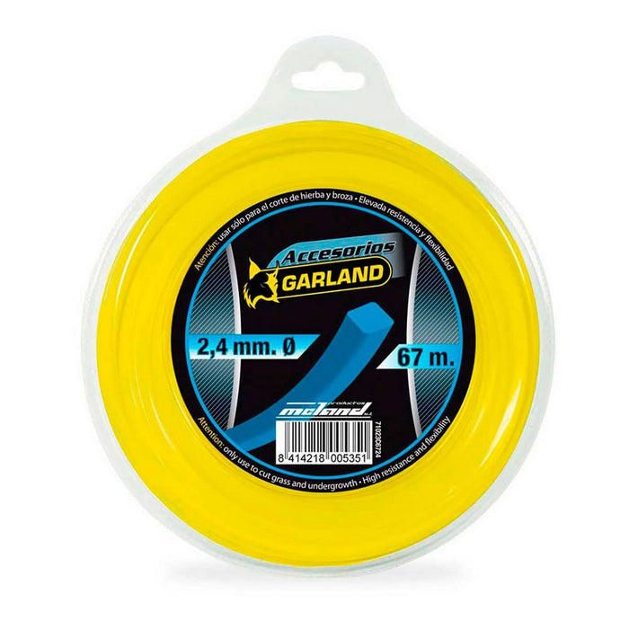 Firul mașinii de tăiat Garland 71023c6724 Ø 2,4 mm Pătrat 67 m Nailon