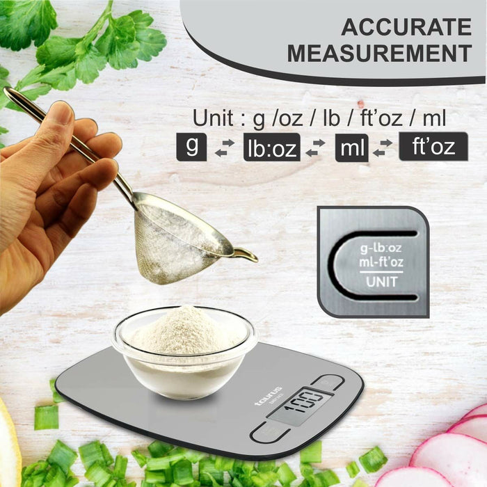 Cântar de bucătărie Taurus EASY INOX Oțel inoxidabil