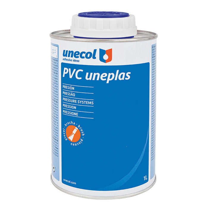 Adhesive for PVC pipe Unecol Uneplas A2040 Pensulă 1 L