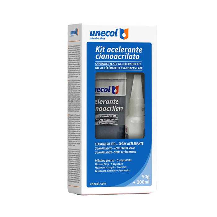Kit de cianoacrilat Unecol A7156 200 ml 50 g 2 Piese