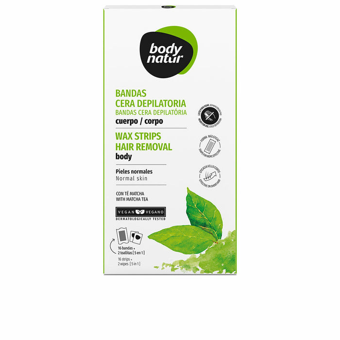 Benzi Epilatoare pentru Corp Body Natur DEPILACIÓN BODY NATUR (16 Unități) (16 uds)
