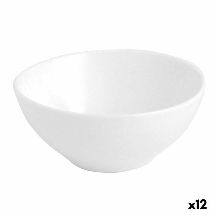Tavă pentru gustari Quid Chef Ceramică Alb (12 Unități) (Pack 12x)