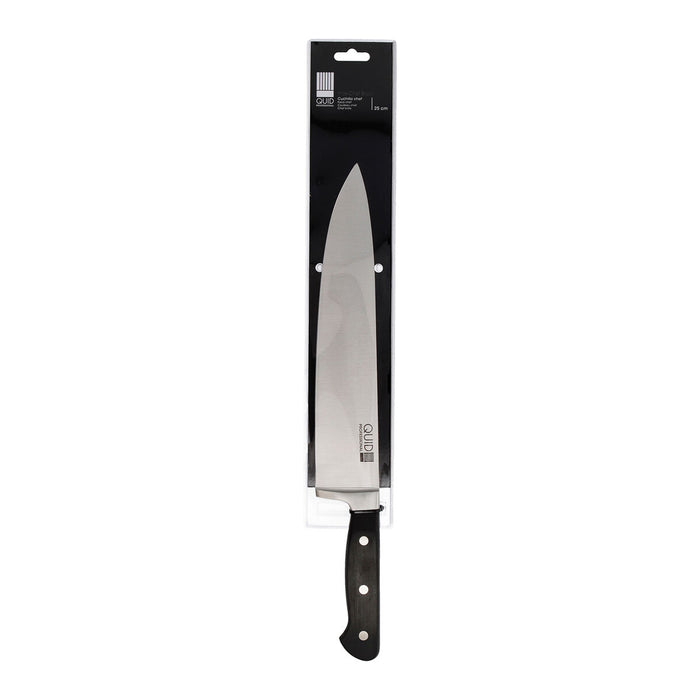 Cuțit Chef Quid Professional Inox Chef Black Negru Metal 25 cm (Pack 6x)