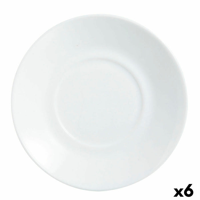 Farfurie Luminarc Apilable Alb Sticlă Ø 14 cm (6 Unități) (Pack 6x)