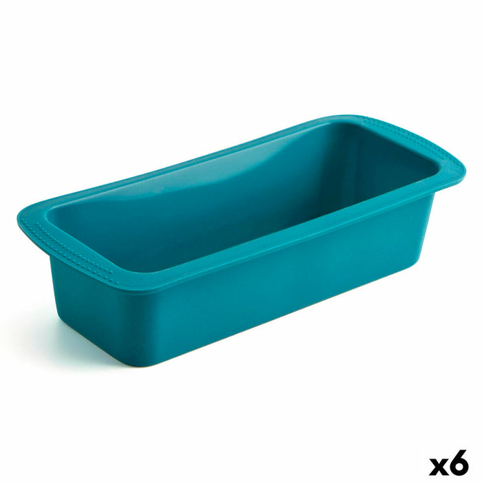 Formă de tort detașabilă Quid Silik One Albastru Plastic (27,5 x 12 cm) (Pack 6x)