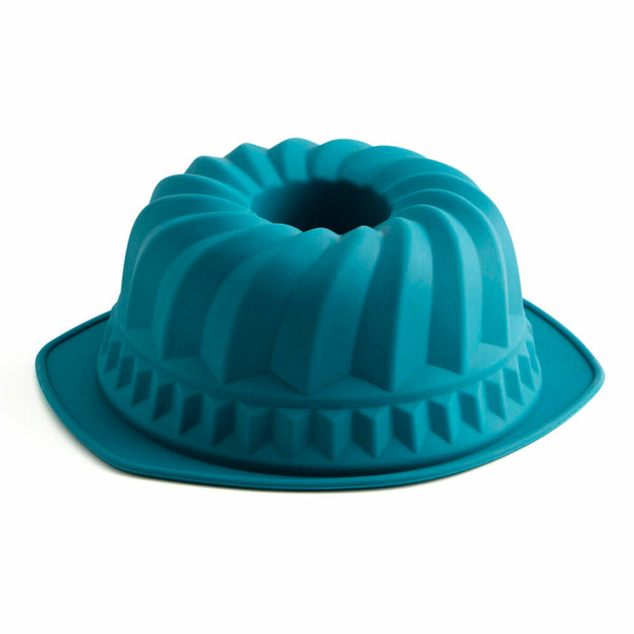 Formă de tort detașabilă Quid Silik One Albastru Plastic (24,3 x 28,4 cm) (Pack 6x)