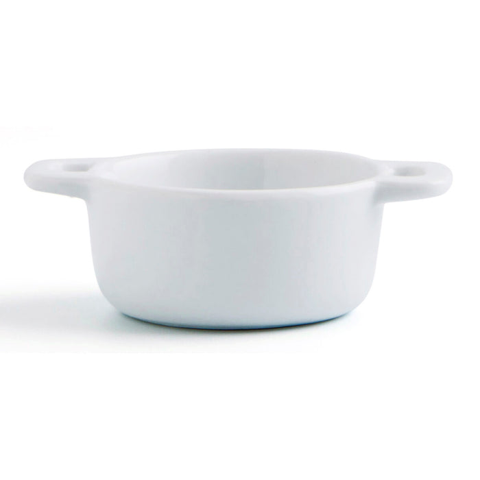 Tavă pentru gustari Quid Gastro Fun Alb Ceramică 10 x 7 x 4 cm (12 Unități)