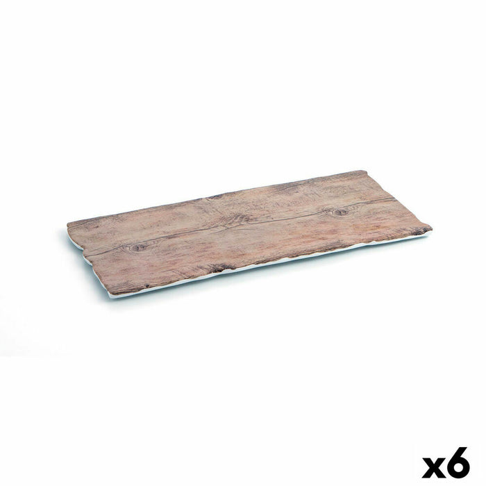 Farfurie Quid A'Bordo Lemn Plastic (40 x 18 cm) (Pack 6x)