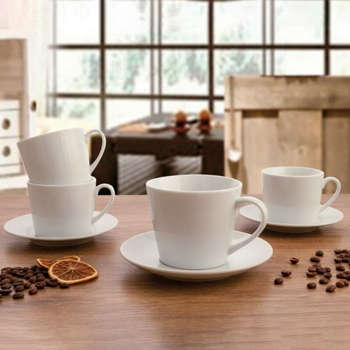 Set de Căni de Cafea Quid 001442 (12 pcs) Transparent Ceramică 6 Piese 220 ml