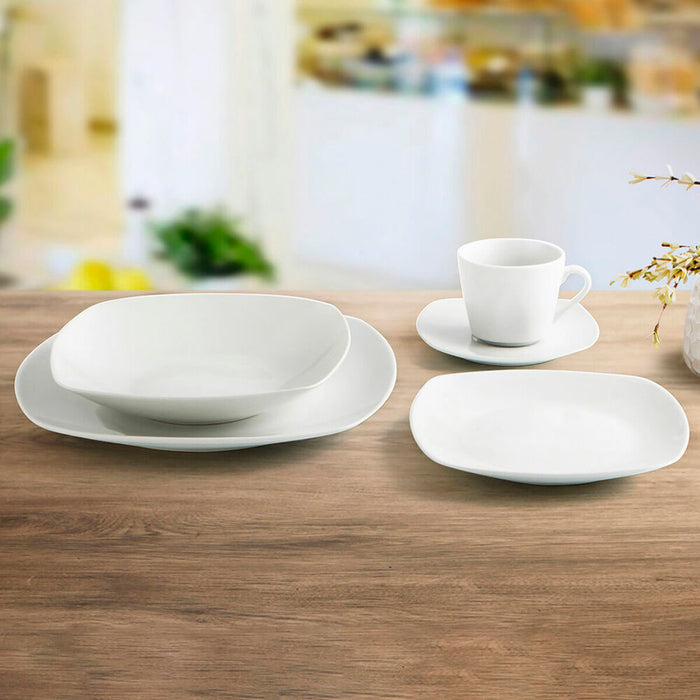 Farfurie pentru desert Quid Novo Vinci Alb Ceramică 19 cm (6 Unități) (Pack 6x)
