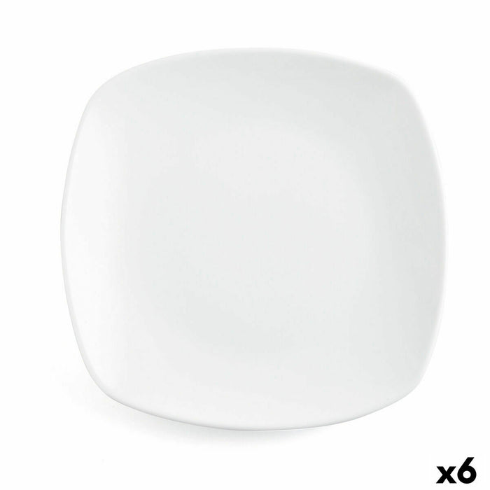 Farfurie pentru desert Quid Novo Vinci Alb Ceramică 19 cm (6 Unități) (Pack 6x)