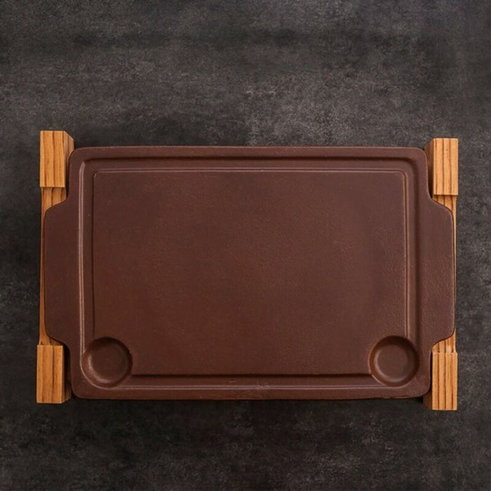Plită de Piatră pentru Copt Anaflor Ceramică Maro (36,5 X 24 cm)